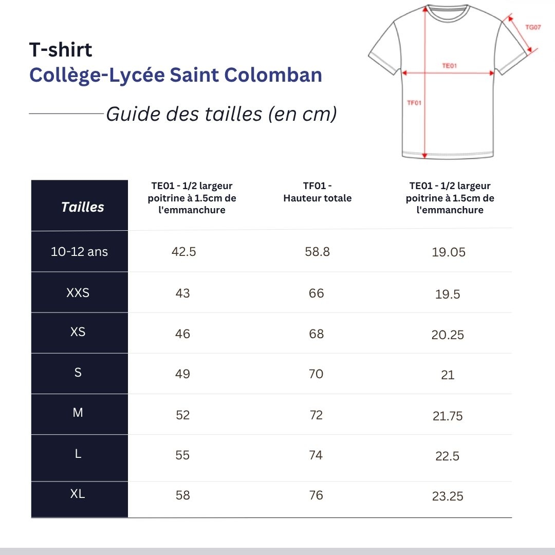 T-shirt - Collège-Lycée Saint-Colomban