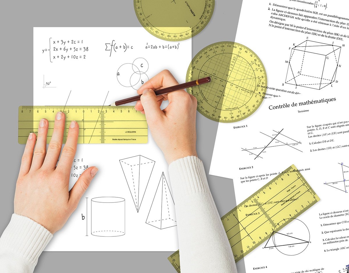 Réquerre en plastique incassable souple - 90° - 16 cm - Wonday®