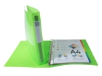 Classeur 4 anneaux dia 30mm Iderama polypro souple 7/10 brillant. Dos 4cm.
